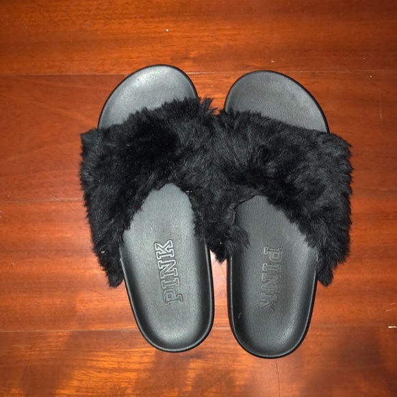 PINK Victoria's Secret Shoes - Pink slides